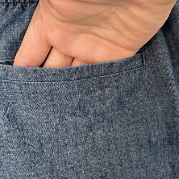 Magellan Outdoors Women's Campfire Chambray Shorty Shorts Denim Blue Size Medium - Picture 8 of 14